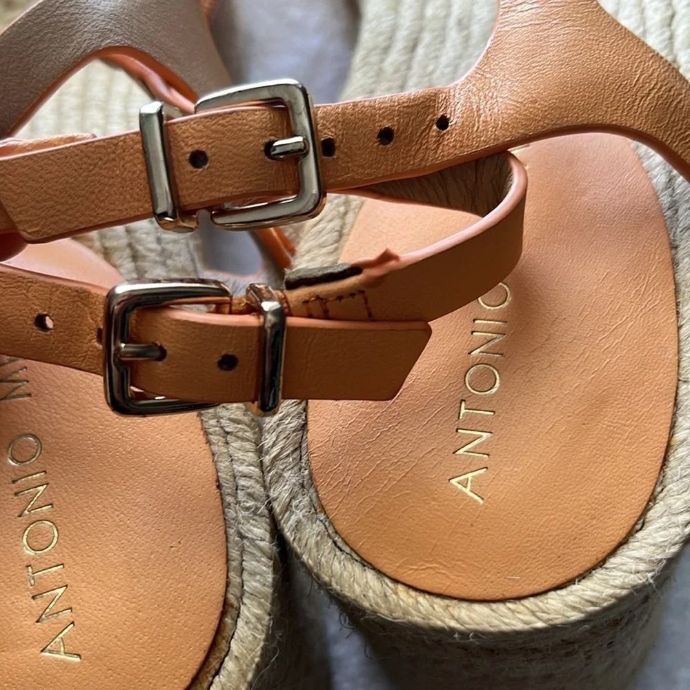 ANTONIO MELANI Orange Espadrille Shoes